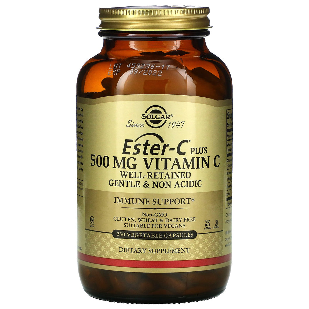 Solgar Ester-C Plus 500 mg Vitamin C 100 Capsules
